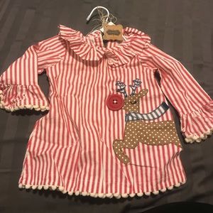 Mud Pie Christmas Baby Girl Dress